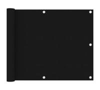 Ecran de Balcon Noir 75x600 cm Tissu Oxford Brise-vue Brise-vent Jardin vidaXL