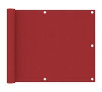 vidaXL Balkonscherm 75x600 cm oxford stof rood135035