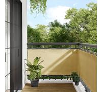 vidaXL Écran de balcon Brise-vue Sable 120 x 400 cm 100% polyester Oxford
