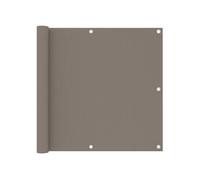 Vidaxl Écran De Balcon Taupe 90x400 Cm Tissu Oxford