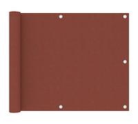 Écran de Balcon Terre Cuite 75x500 cm Tissu Oxford Meubles Jardin
