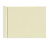 Écran de Balcon Tissu Oxford 90x600 cm Crème Brise vent Ombre de jardin vidaXL
