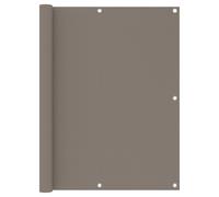 Vidaxl Écran De Balcon Taupe 75x500 Cm Tissu Oxford