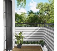 Écran de balcon Tissu Oxford Écran Écran extérieur Ombre Jardin Rayée vidaXL vid