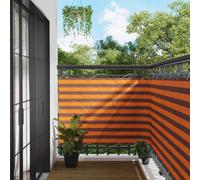 Écran de balcon Tissu Oxford Écran Écran extérieur Ombre Jardin Rayée vidaXL vid