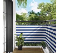 Écran de balcon Tissu Oxford Écran Écran extérieur Ombre Jardin Rayée vidaXL vid