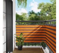 Écran de balcon Tissu Oxford Écran Écran extérieur Ombre Jardin Rayée vidaXL vid