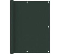 vidaXL Brise-vue pour balcon 120x400 cm tissu Oxford vert foncé 135005
