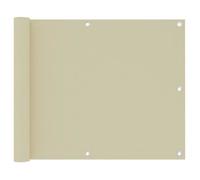 vidaXL Balkonscherm 75x300 cm oxford stof crÃme134948 Crème G