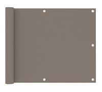 Balkonscherm 75x300 cm oxford stof taupe134984