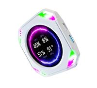 Écran De Capteurs D'ordinateur ARGB Dynamiques Panneau 2 1 Pouces En Temps Réel Connexion USB C Affichage Refroidissement Par Eau Alimentation USB Affichage La Température GPU/CPU