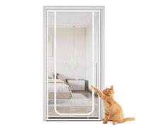 Écran de Chat | Fermeture éclair de Porte en adaptée aux Animaux domestiques Portable 35,43 x 86,61 Pouces | -Écrans prudents pour Les marches d'escalier Ouvertures d'accès Pratiques