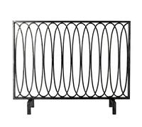 Écran De Cheminée Écran de cheminée nordique avec écran de maille en or noir maison rétro de cheminée décorative Grilles D'étincelles Décoratives(A)