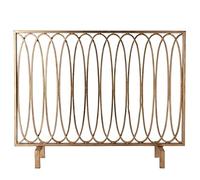 Écran De Cheminée Écran de cheminée nordique avec écran de maille en or noir maison rétro de cheminée décorative Grilles D'étincelles Décoratives(B)