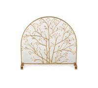 Écran de cheminée Gold Couring Creative European Fir Frame Fireplace Screen, gardien de porte de la porte de la porte, partition, écran de cheminée ignifuge couverture de garde (a) petit cadeau