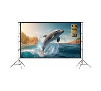Écran de Cinéma 4K HD pour Extérieur et Support, 100" 120" 16:9 Écran de Projecteur Pliable Anti-Froissage avec Sac de Transport pour Home Cinéma(100" (16:9))