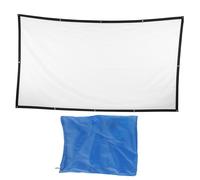 Écran de cinéma extérieur 120 pouces, rideau portable pliable anti-plis 16:9 HD pour cinéma maison