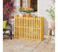 Écran de clôture de climatiseur, clôture de confidentialité, couvercle de radiateur en bois massif, couverture extérieure de climatiseur étanche, équipement de piscine, écran de confidentialité, boît