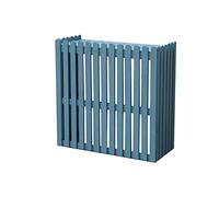 Écran de clôture de climatiseur en bois, couvercles de climatiseur divisés pour unités extérieures, extérieur pour cacher le climatiseur et pour l'intimité extérieure/Orange/85X35X84Cm