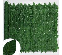 Écran de clôture de confidentialité en cuir chevelu Él,faux panneaux de haie,écran de balcon,feuilles de lierre,mur de jardin,décor,2x1m - Type K-50X300CM