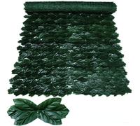 Écran de clôture de confidentialité en cuir chevelu Él,faux panneaux de haie,écran de balcon,feuilles de lierre,mur de jardin,décor,2x1m - Type E-50X100CM