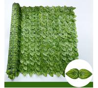 Écran de clôture de confidentialité en cuir chevelu Él,faux panneaux de haie,écran de balcon,feuilles de lierre,mur de jardin,décor,2x1m - Type F-50X100CM