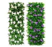 Écran De Clôture De Confidentialité En Lierre Artificiel | Treillis De Clôture De Jardin | Écran Mural Vert Artificiel | Avec Des Feuilles Artificielles, Rouleau De Haie De Fausse Confidentialité