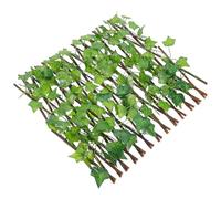 Écran de Clôture Extensible en Bois Vert Décoratif pour Balcon et Jardin | Feuillage Artificiel Réaliste, Protection D’intimité, Pose Rapide, Usage Résidentiel, le Long D’un Chemin