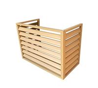 Écran de clôture pour climatiseur - Grille à persiennes en aluminium haute et résistante aux intempéries, couvertures de climatiseur central pour unités extérieures, boîtier autoportant pou