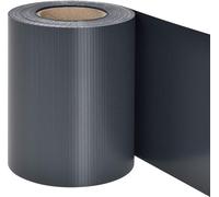 Ecran de clôture Strend Pro EUROSTANDARD, 190 mm, L-35 m, ombrageant, anthracite, couvrant, pour panneaux de clôture, avec 20 clips, 450 g/m2, PVC, RAL7016