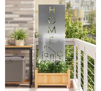Écran de confidentialité de jardin Acier patiné Écran Écran moderne vidaXL vidaX