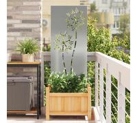 vidaXL Panneau décoratif de jardin Écran de confidentialité Acier patiné Rouillé 50 x 140 cm