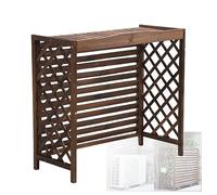 Écran De Confidentialité Extérieur, Clôture De Fenêtre, Climatiseur, Garde-corps, Séparateur D'espace En Bois Massif, Poubelle, Support De Climatiseur Caché, Support De Fleurs, Grille De Protection Fo