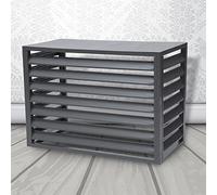 Écran de confidentialité extérieur Clôture for climatiseur Clôture Poubelle décorative en aluminium Housse de protection AC Clôture autoportante for jardin, terrasse, pelouse, support de fleurs Clôtur
