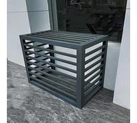 Écran de confidentialité extérieur Clôture for climatiseur Clôture Poubelle décorative en aluminium Housse de protection AC Clôture autoportante for jardin, terrasse, pelouse, support de fleurs Clôtur