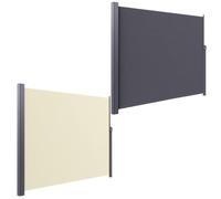 Écran De Confidentialité for Auvent Latéral De Patio Rétractable, 1 Pare | Cadre en fer, avec poignée lisse à tirer et à pousser, protection solaire, s'adapte à la piscine(Beige,1.6x5m/5x16ft)