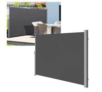 Écran De Confidentialité for Auvent Latéral Patio Rétractable,Pare-Soleil | Entièrement assemblé,1,6x3m/5x10ft,1,6x5m/5x16ft,revêtement imperméable,gris foncé,for patios(Dark Gray,1.8x6m/6x20ft)