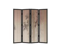 Écran de Confidentialité Intérieur Paravent Chinois Zen rétro for la Maison, cloison de séparation for Salon, Porche, Couverture d'entrée, décoration Pliable en Bois Massif