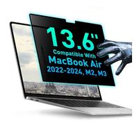 Écran de confidentialité magnétique compatible avec MacBook Air 13,6" 2022, 2023, 2024, 2025, M2, M3, M4 - Filtre de protection anti-lumière bleue pour ordinateur portable - Filtre bloquant la lumière