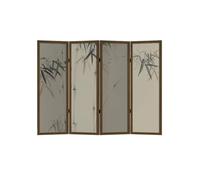 Écran De Confidentialité Paravent sur Pied cloison Mur de Fond Maison Bureau Salon thé écran confidentialité paravent en Bois Massif Écran De Cheminée(240 * 180cm)