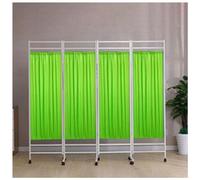 Écran de confidentialité portable à 4 panneaux avec roues, diviseur de salle de pliage polyvalent pour les cliniques, salons de beauté et cabinets médicaux, mur autonome 6.5ft x 5.9ft, séparateur prat