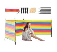 Écran de confidentialité pour bains de soleil - Paravent de confidentialité pour camping - Écran pliable avec poteaux et sac, pare-soleil portable, vacances, jardin, barbecue et événements en plein