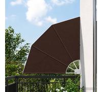 Auvent latéral pliable de balcon Terre cuite 210 x 210 cm