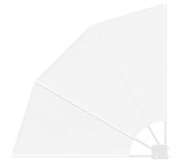 Écran de confidentialité pour balcon - vidaXL - Blanc - 115x115 cm - Polyester - Pliable - Durable