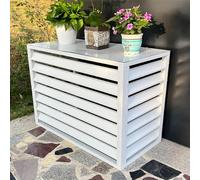 Écran de Confidentialité pour Cacher la Climatisation, Cache Climatiseur Exterieur Aluminium, L'unité Extérieure du Climatiseur, étanche à la Poussière et à L'eau, Adapté à la Cour, à L'extérieur (Co