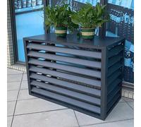 Écran de Confidentialité pour Cacher la Climatisation, Cache Climatiseur Exterieur Aluminium, L'unité Extérieure du Climatiseur, étanche à la Poussière et à L'eau, Adapté à la Cour, à L'extérieur (Co