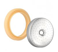 Écran de douche en acier inoxydable pour machine à expresso 54 mm et joint en silicone de rechange pour cafetières Breville BES450 BES500