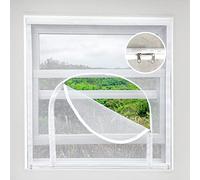 Écran de fenêtre de rechange réglable avec fermeture éclair, facile à ouvrir, s'adapte aux fenêtres standard, design durable et polyvalent, 160 x 160 cm