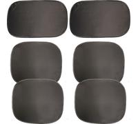 Ecran de fenêtre de voiture - (pack de 6) - 50 x 30 cm et 44 x 38 cm Protection adhésive pour fenêtre de voiture - Protection contre le soleil, l'éblouissement et les rayons UV