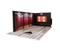 Écran de garage de voiture modèle - Stationnement éclairé par canonnière à échelle 1/24, scène diorama automatique à collectionner | Rangement de véhicules lumineux LED pour décoration